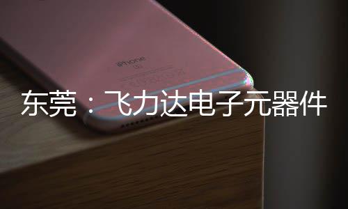 纽在东莞电子务湾投用沙田慧枢元器应链件智飞，服力达区供